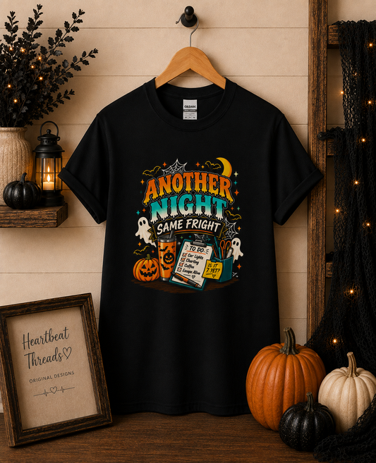 Another Night Same Fright  Halloween T-Shirt