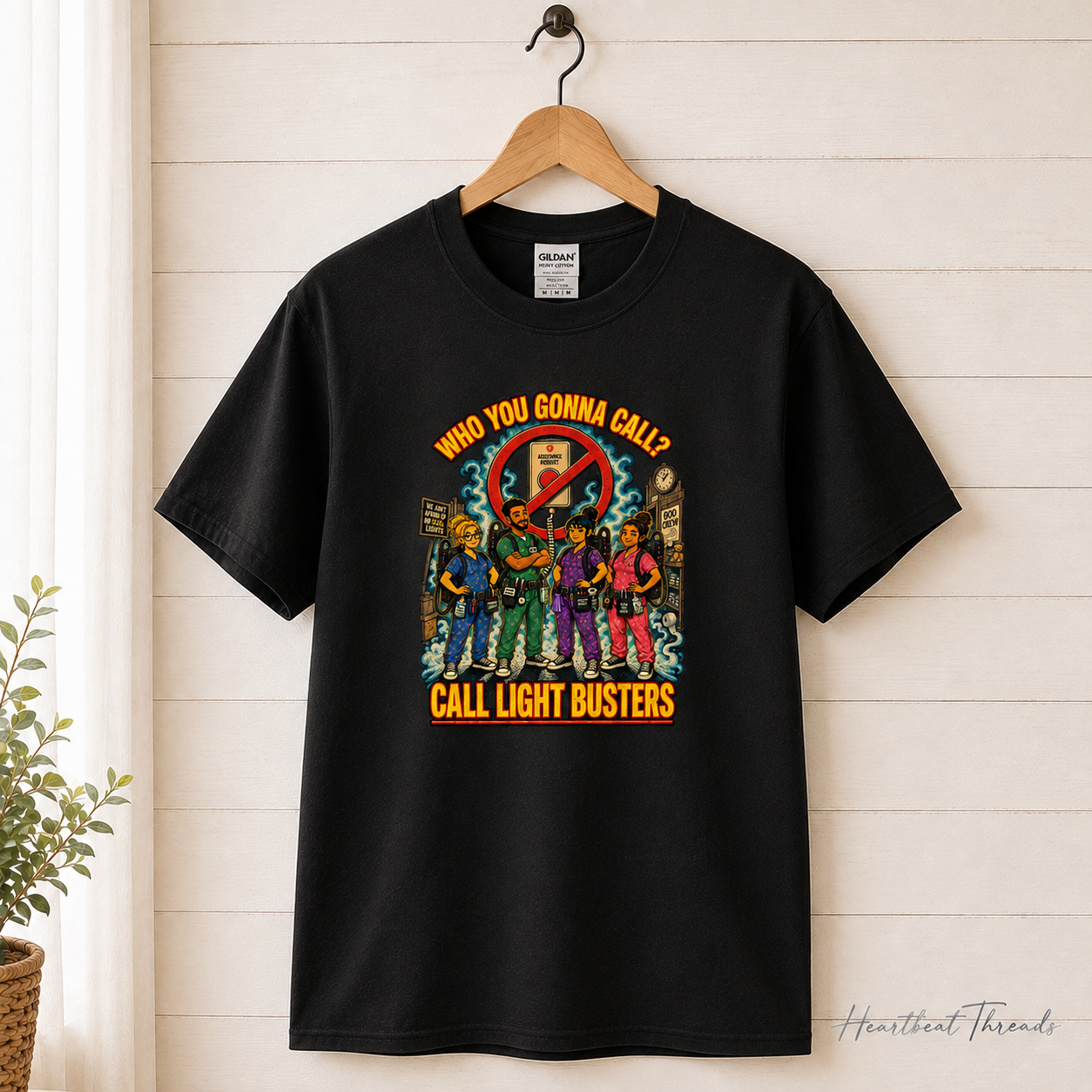 Who You Gonna Call? Call Light Busters Graphic Tee