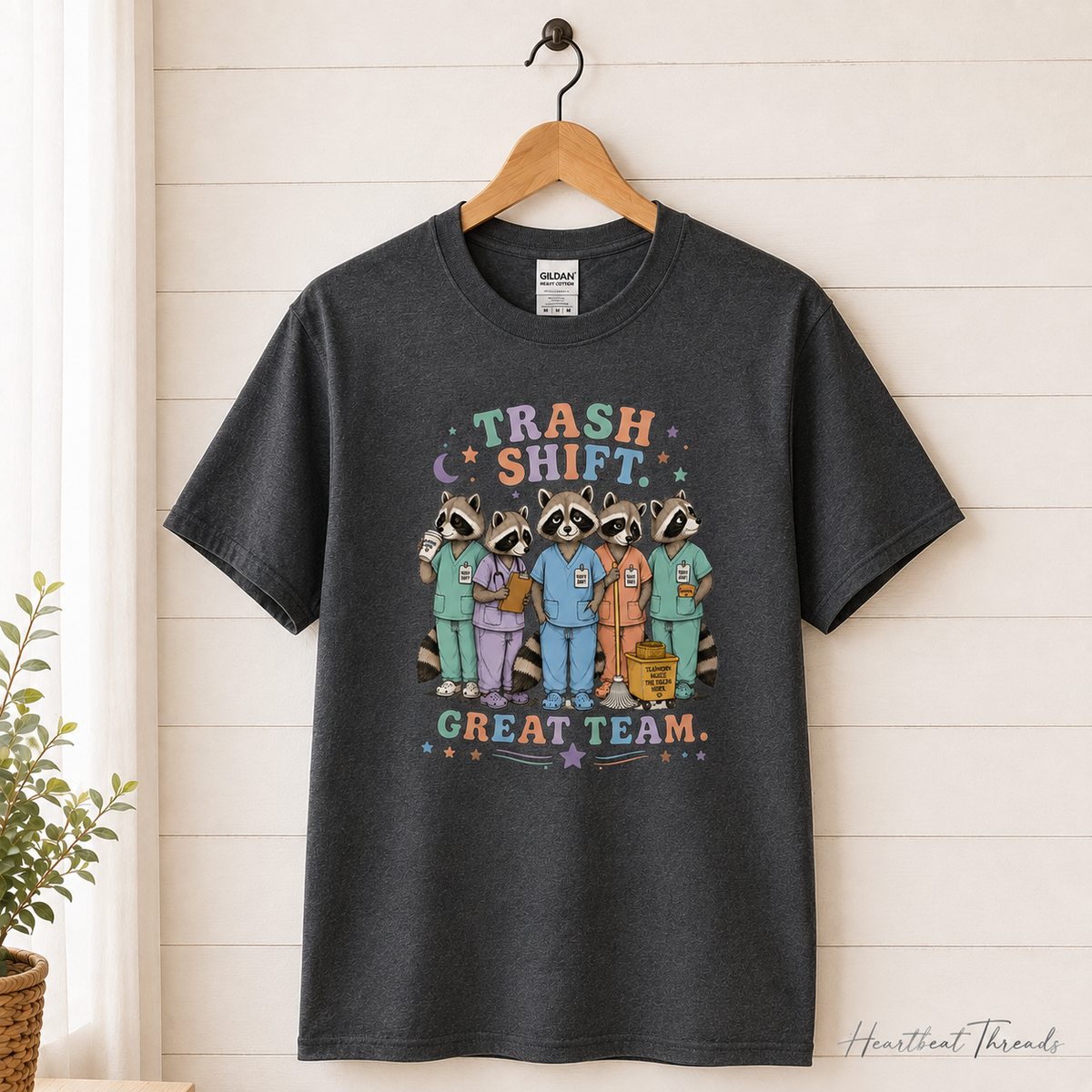 Trash Shift. Great Team. Graphic Tee